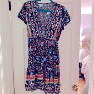 Cupshe Floral Wrap Dress Size Large